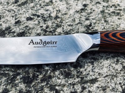 Zoom bild av Audgeirr skalkniv närbild